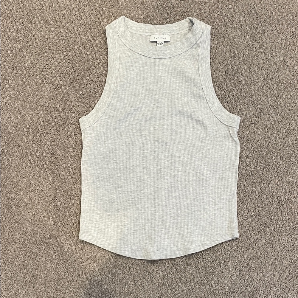 Topshop Light Gray Tank Top